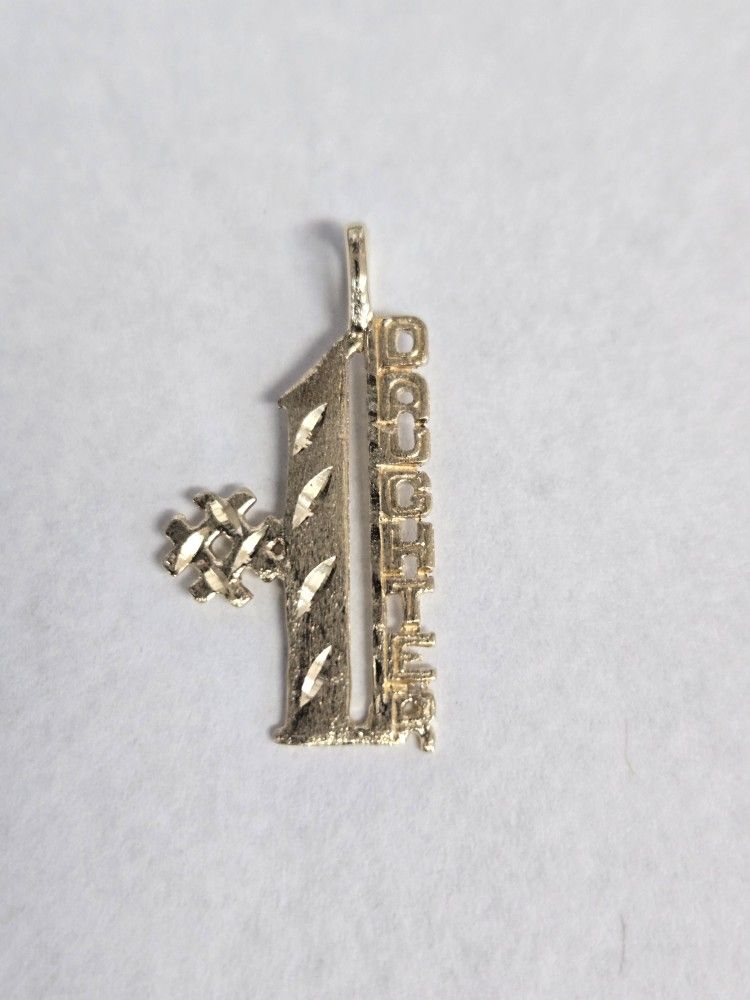 14kt #1 Daughter Charm