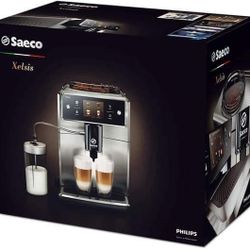 New Xelsis Super Automatic Espresso Machine, Titanium Metal Front, SM7684/04