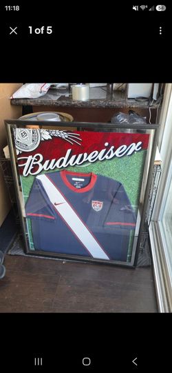 United States World cup framed jersey rare beer bar sign pub display mancave  soccer