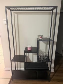 Modern Black Bookshelf / Display Shelf