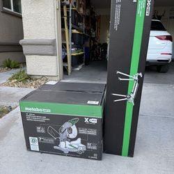 Metabo HPT 12” Mitre Saw and Metabo Mitre Saw Stand