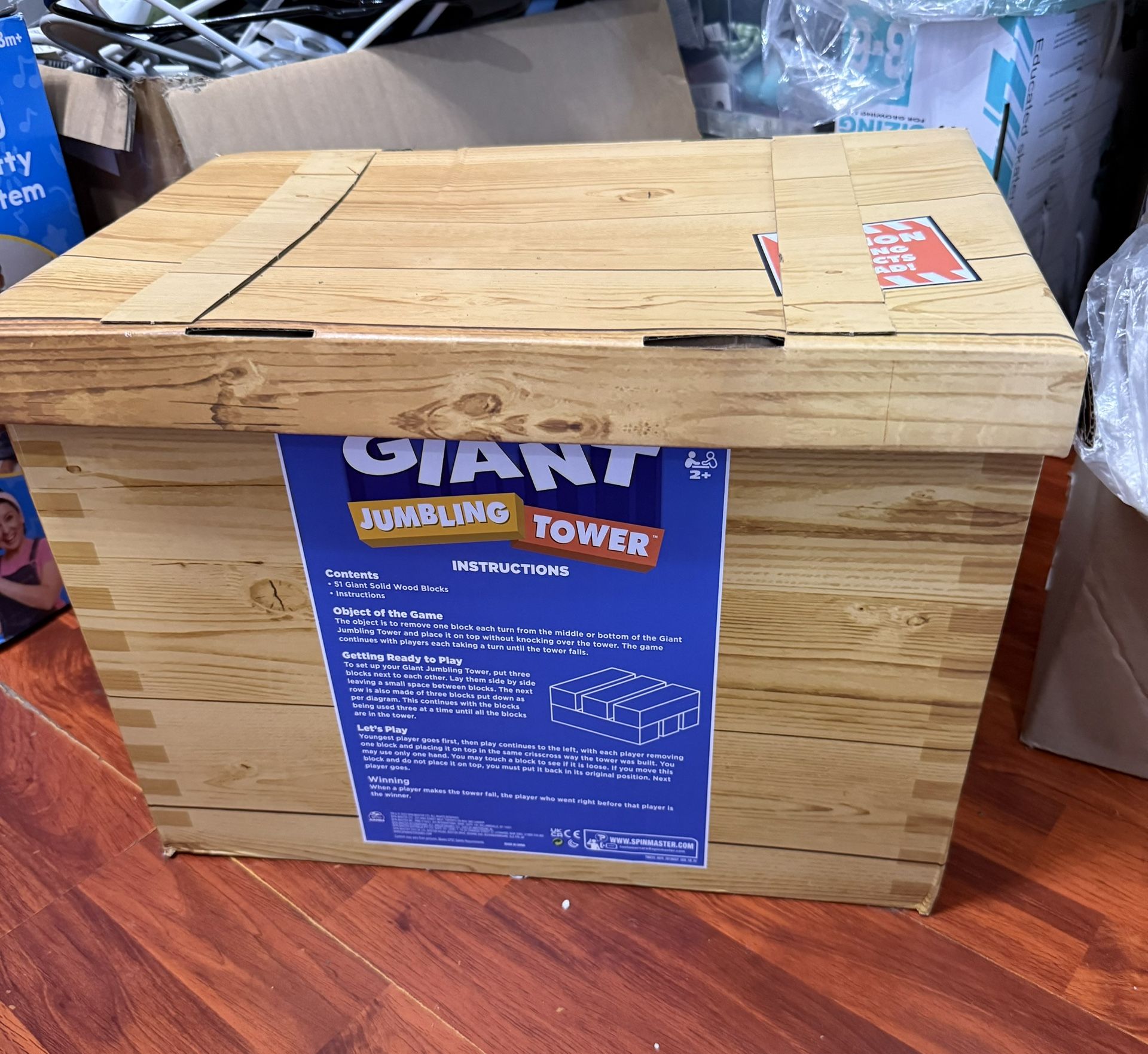 Giant JengaTower Jumbling 51 Blocks