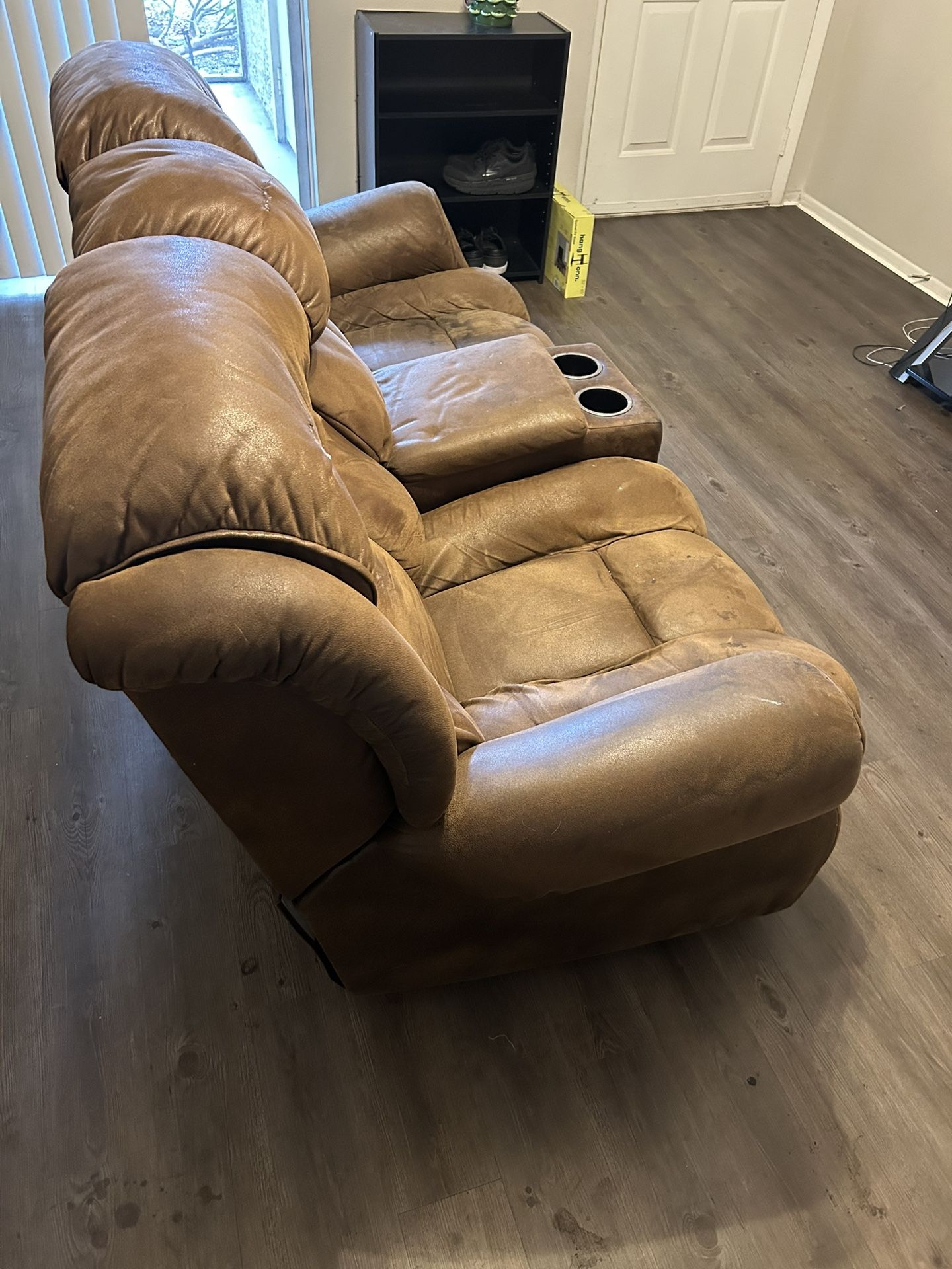 Brown Leather Couch