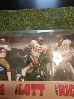 Mcfarlane 49ers 3 Pack Joe Montana Ronnie Lott Jerry Rice