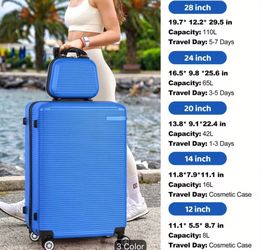 5-Piece Hardshell Spinner Luggage Set