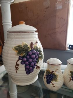 Grapes set kitchenware home decor