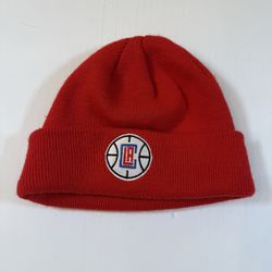 LA Clippers Vintage Beanie Red Youth/Small Adult