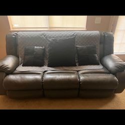 Big Grey 2 Set Recliner Sofa 