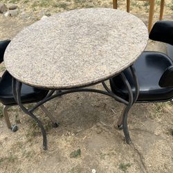 Granite Dining Table And Chairs Set