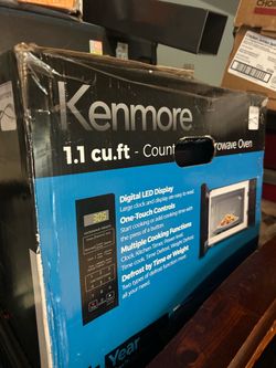 Kenmore 1.1 cu ft countertop microwave