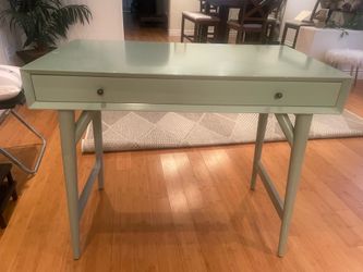 Small mint green desk