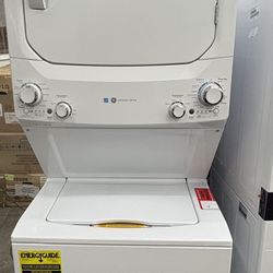 GE 3.8 cu.ft. Washer with Stainless Steel Basket & 5.9 cu.ft. Electric Dryer