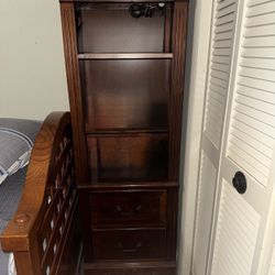 2 Mahogany Book Shelves