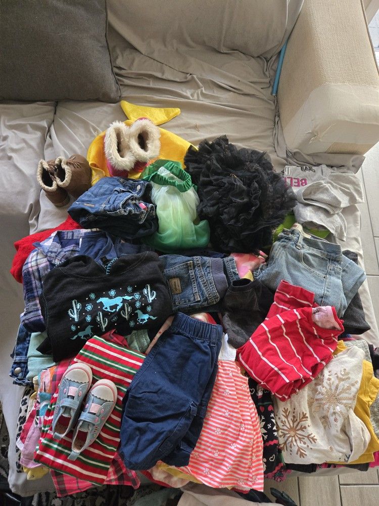 Girl Clothes Size 2T To 12