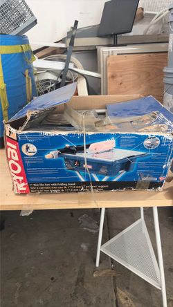 Ryobi 7” wet tile saw with folding stand