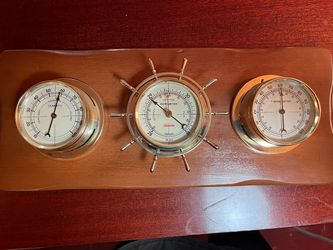 Sunbeam Brass Weather Station Set