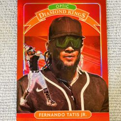 Fernando Tatis Jr. San Diego Padres 2020 Panini Donruss Optic Diamond Kings Red Prizm /60!