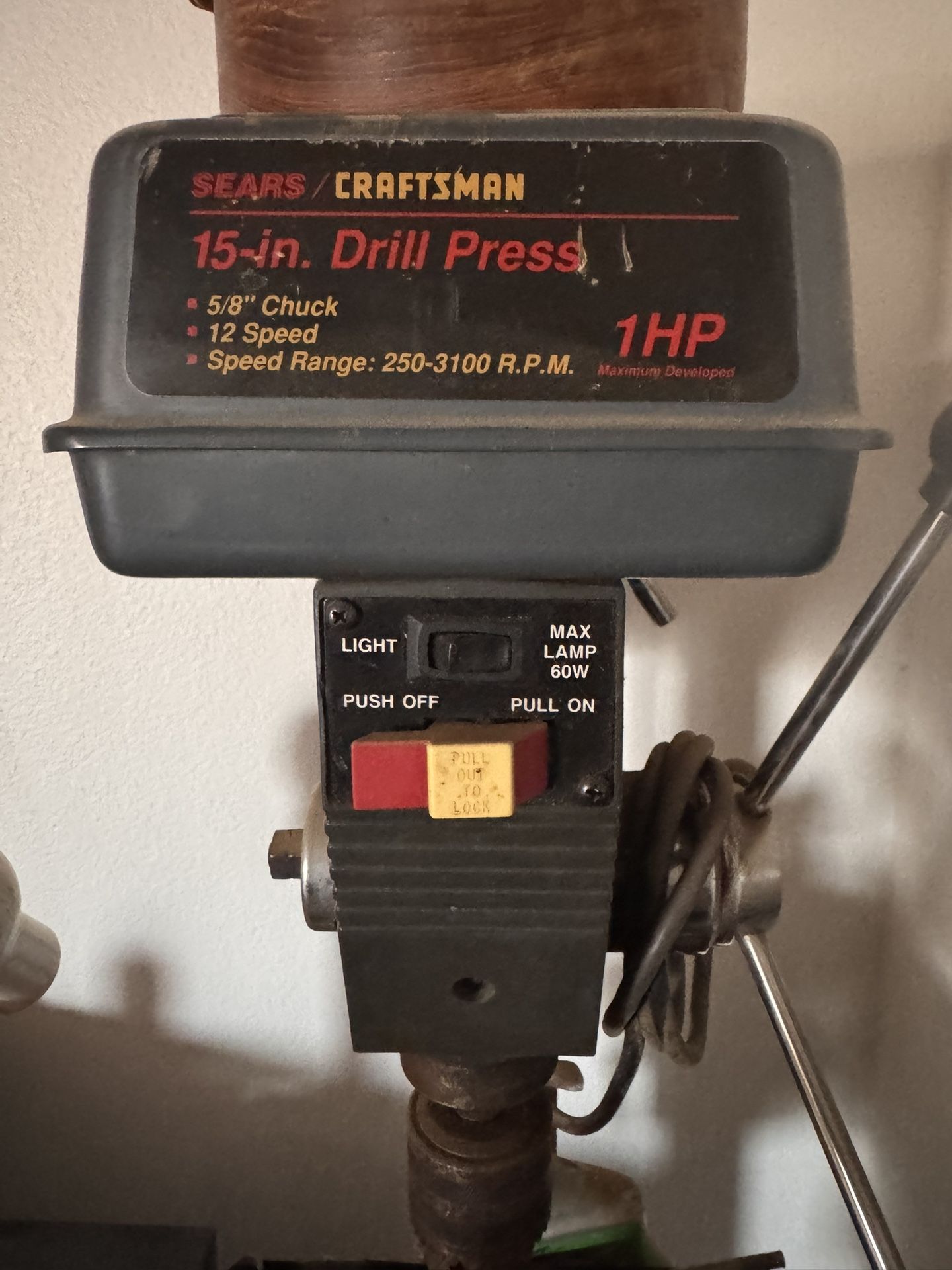 Craftsman 15 Inch Drill Press 1 HP