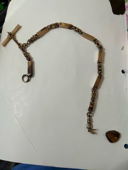 14” pocket watch chain 60.5 grams of 14 K pure gold