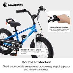Royalbaby blue 14” bike