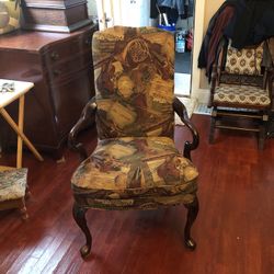 Cherry Wood Vintage Chair