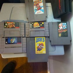 Assorted Games Super Nintendo And Nintendo 