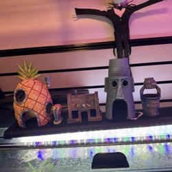 Aquarium Decor SpongeBob Set