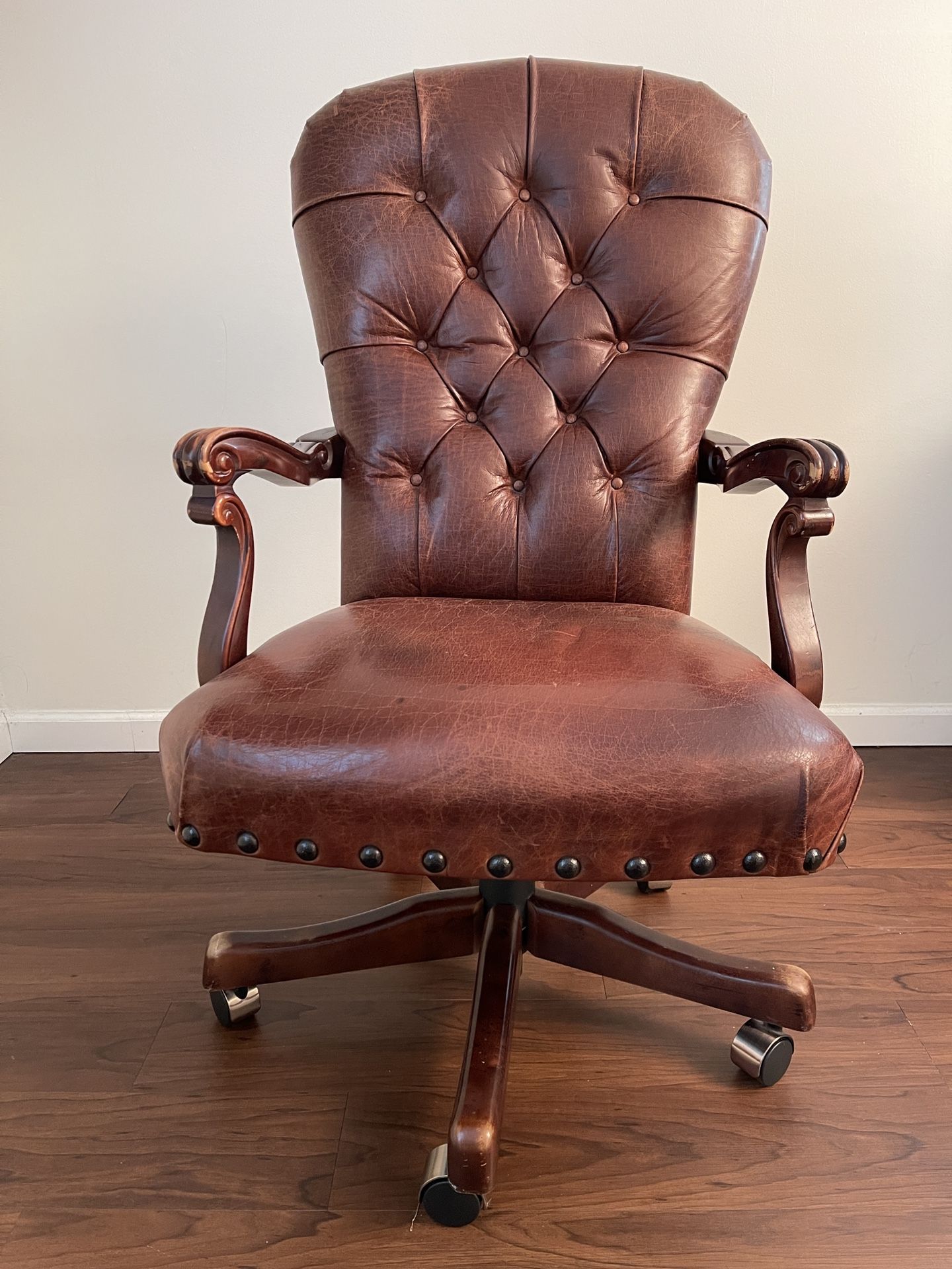 Stanley Furniture Leather Executive Chair (Made in USA)