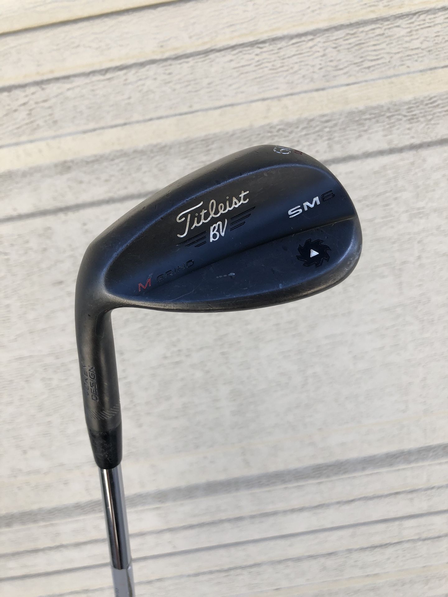 Titleist Vokey SM6 Jet Black Lob Wedge LW 60* 08 Bounce Wedge Steel Mens LH