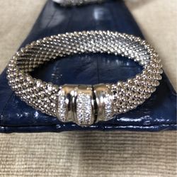 Mia Fiore Bronze And Swarovski Crystal Accented Bracelet 