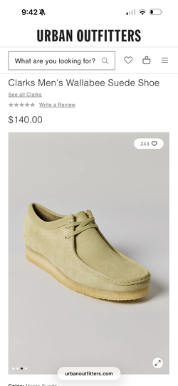 Clarks wallabee