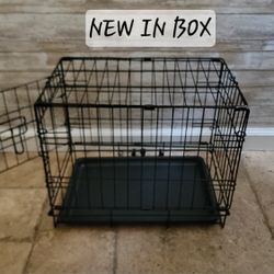 Brand New In Box Small Dog Crate & Tray 18"x12"x14 Foldable Cat Cage Pet Kennel Animal Carrier 