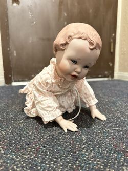 Porcelain Crawling  Doll