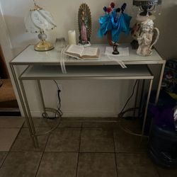 Top Glass Metal Table