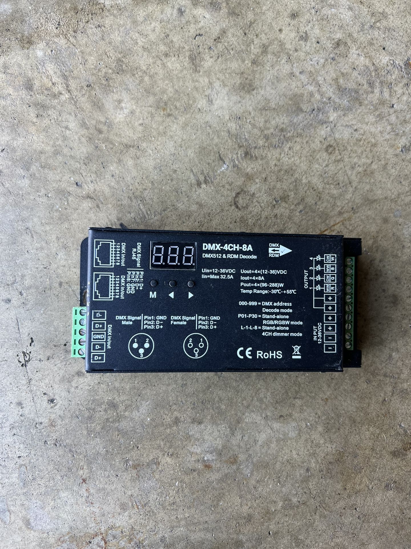 Dmx 512 & Decoder - DMX-4CH-8A