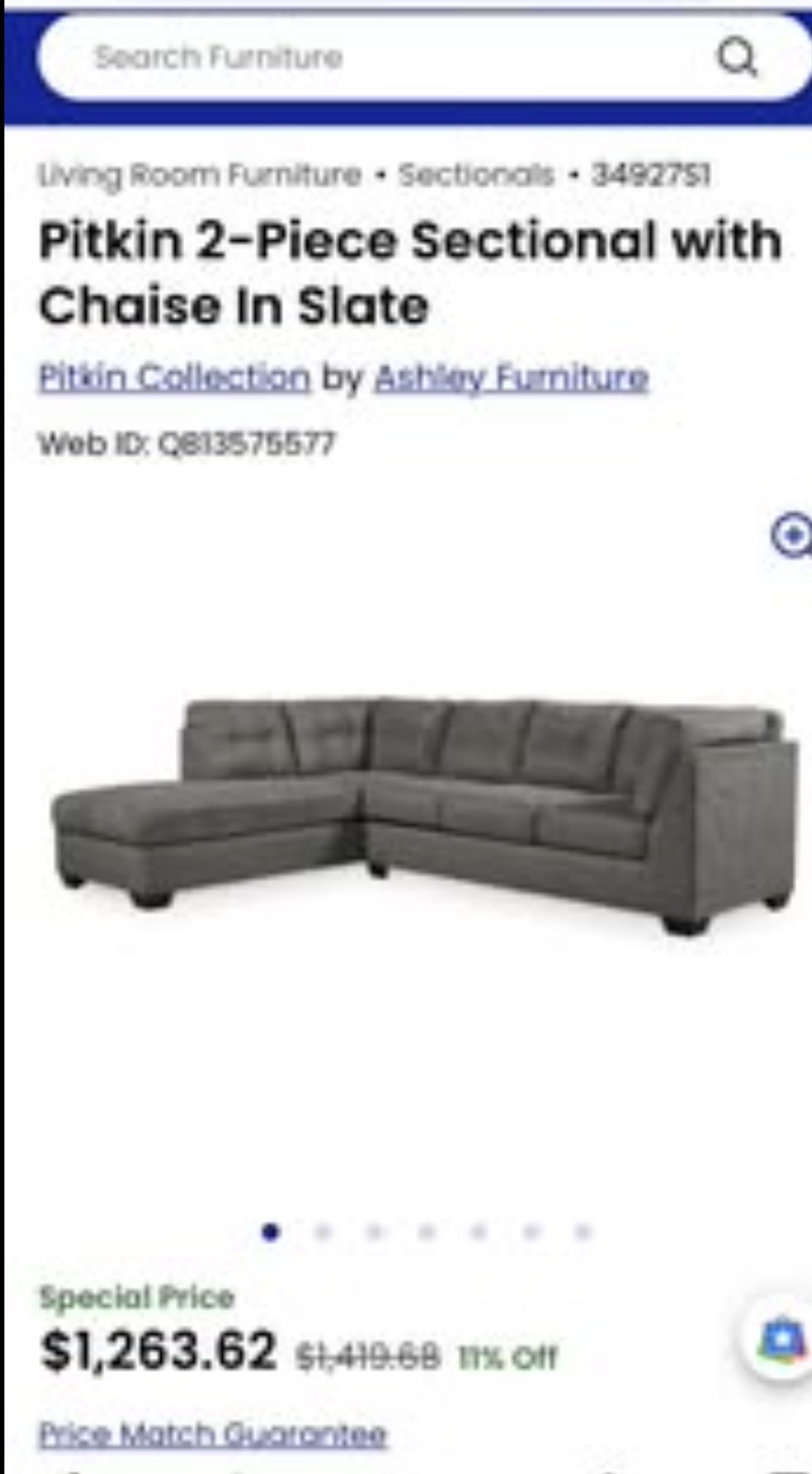 Sectional couch (Free delivery) 