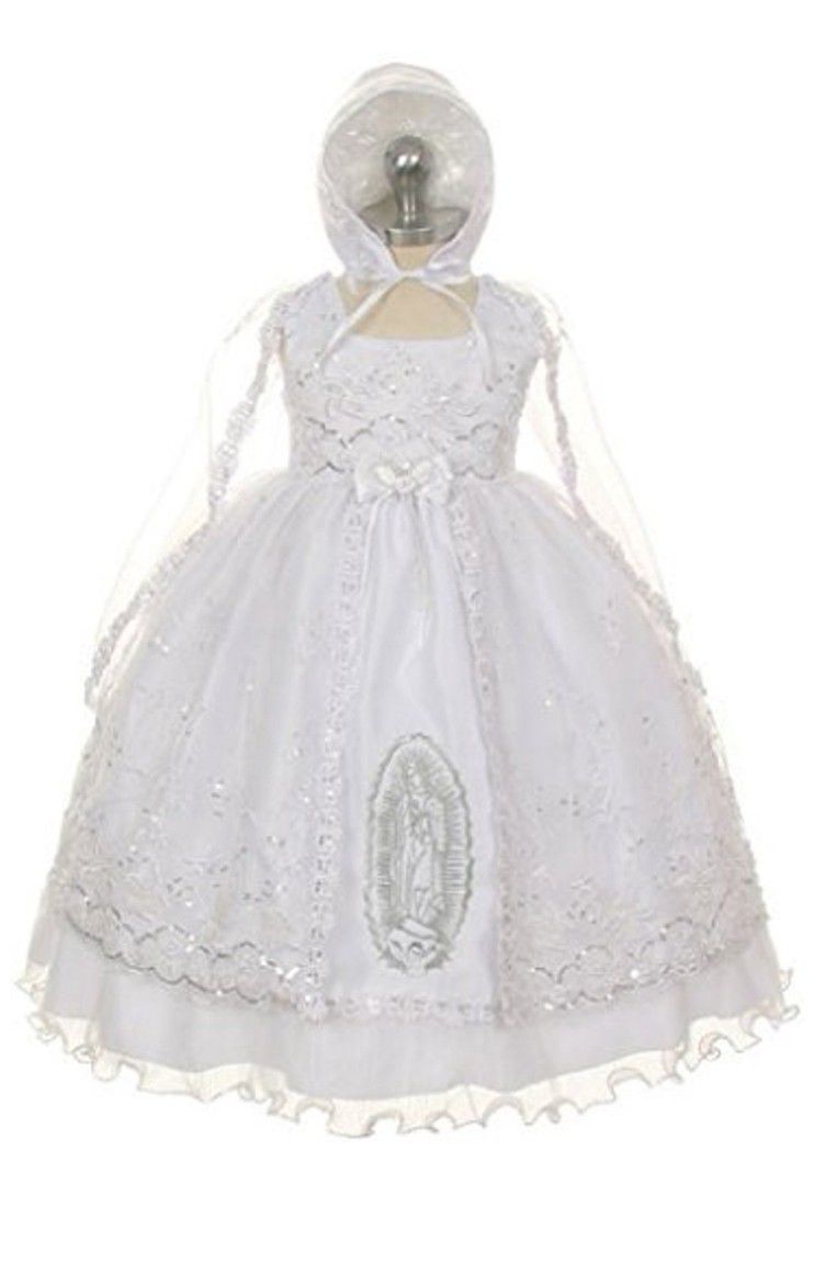 Vestido Para Bautizo/  Baptism Dress Size 4 (Kids)