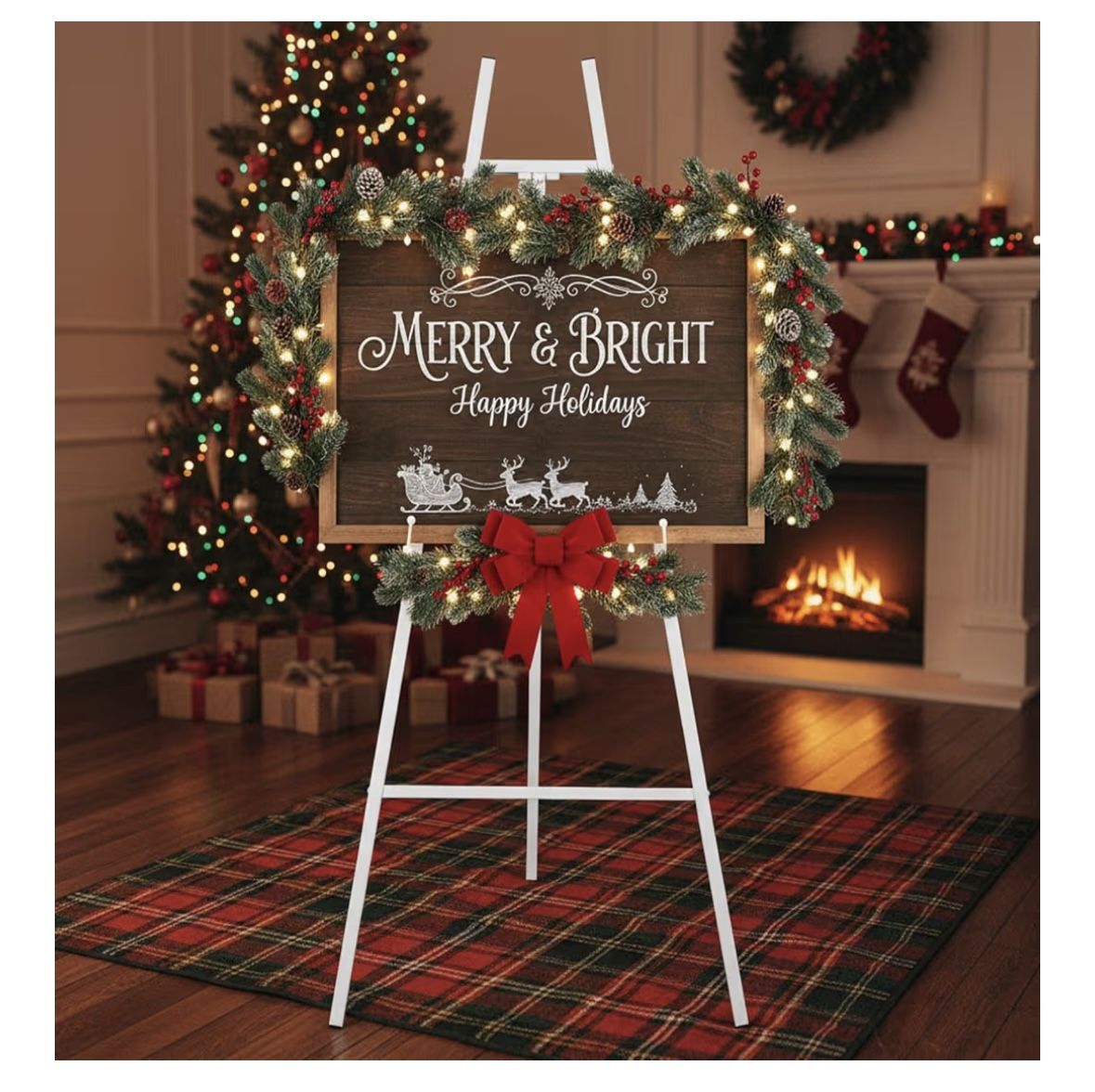 Metal Easel Stand - White 50”