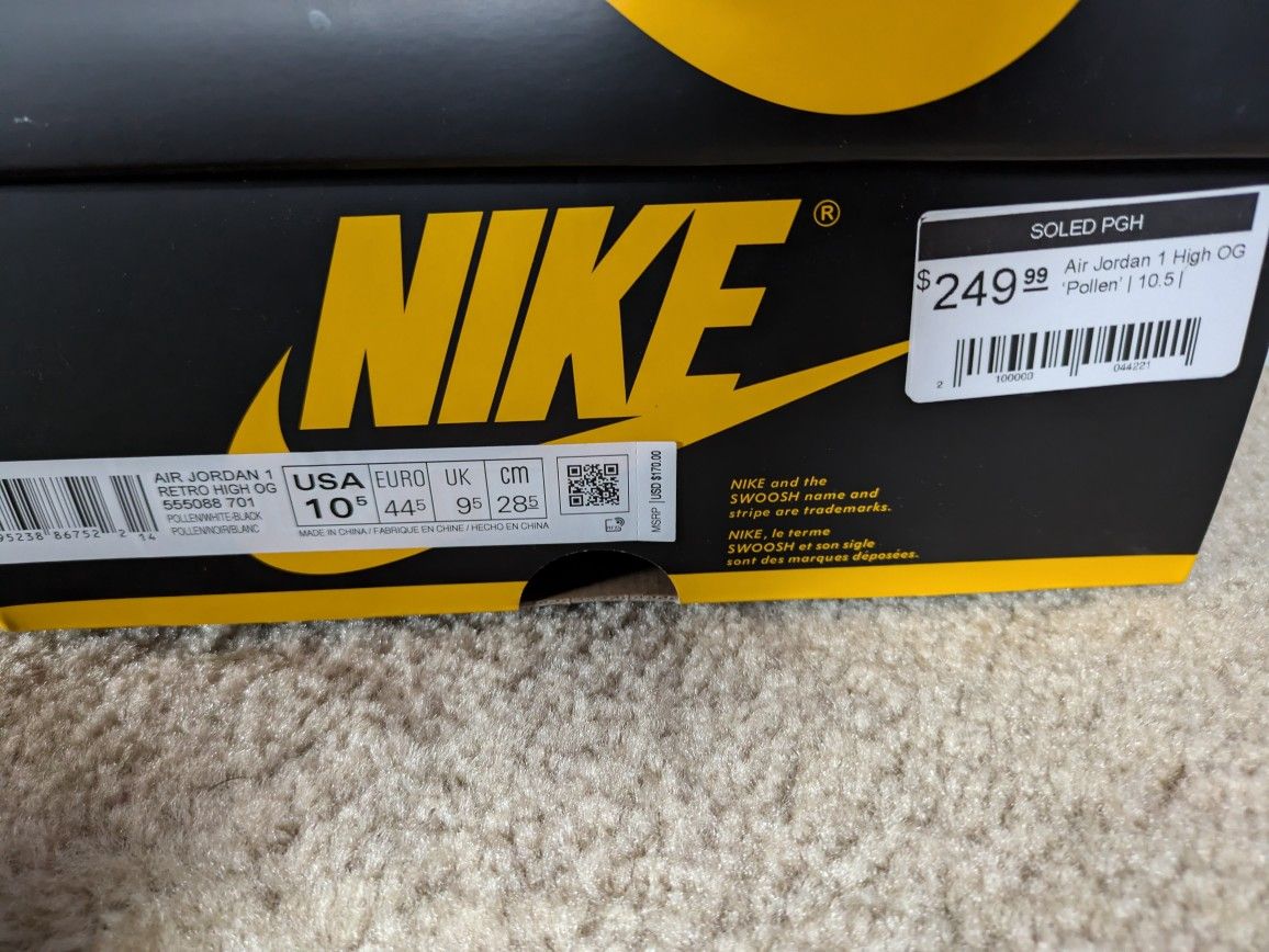 Jordan pollens size 10.5
