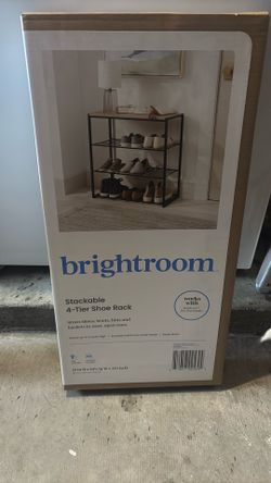 4 shelf shoe rack or storage, brand new