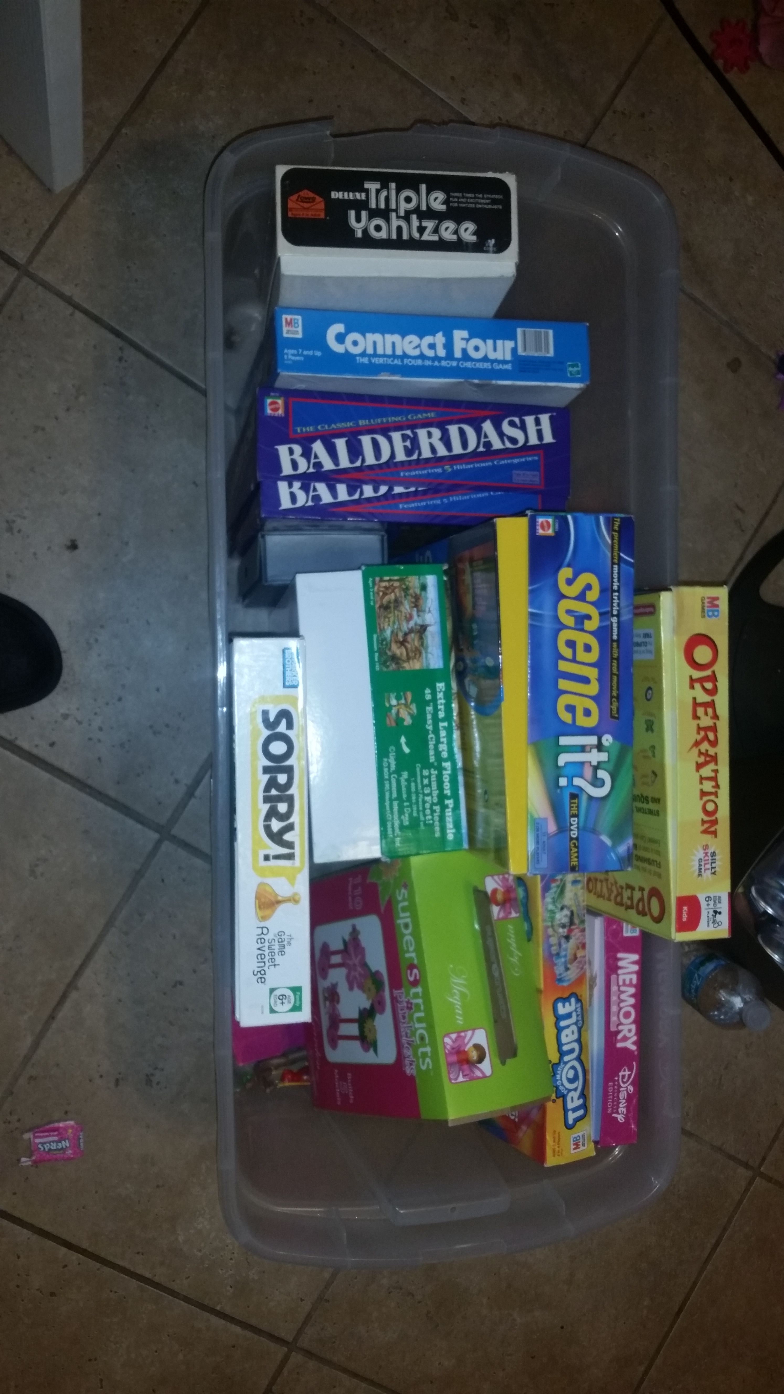 Box full of board games and puzzles 15.00 takes all