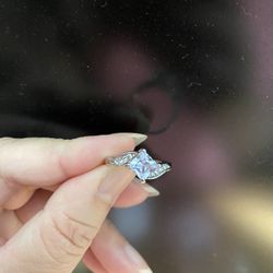 Silver Wedding Ring Size 7