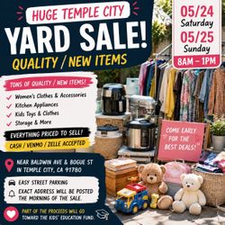 5/24 Sunday Temple City Garage Yard Sale🔥 EVERYTHING MUST GO! 🔥 SUPER LOW PRICES — CHEAP CHEAP CHEAP!