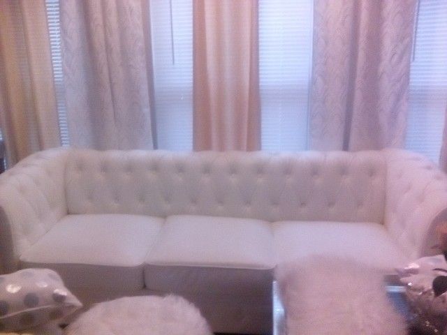 Faux Leather Sofa