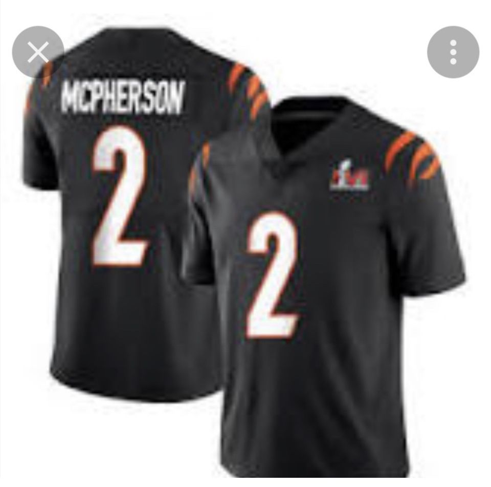 Cincinnati Bengals McPherson stitched Jersey size 2xl