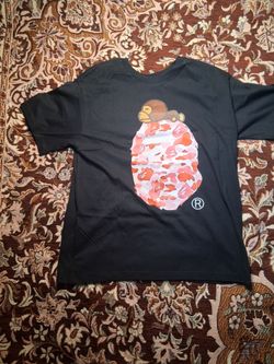 M Bape T-Shirt  In Black with Design