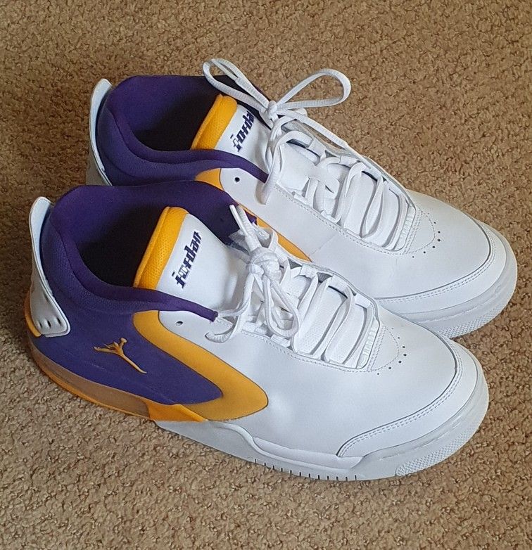 Nike Air Jordan Big Fund Lakers 23 Basketball Shoes Men's Size 10.5