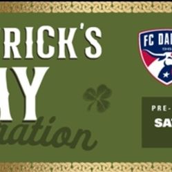 FC Dallas vs Sporting Kansas City
SAT MAR 18, 2023 – 7:30 PM 
Toyota Stadium, Frisco TX
ALL YOU CAN EAT/DRINK 
$75 EACH 
