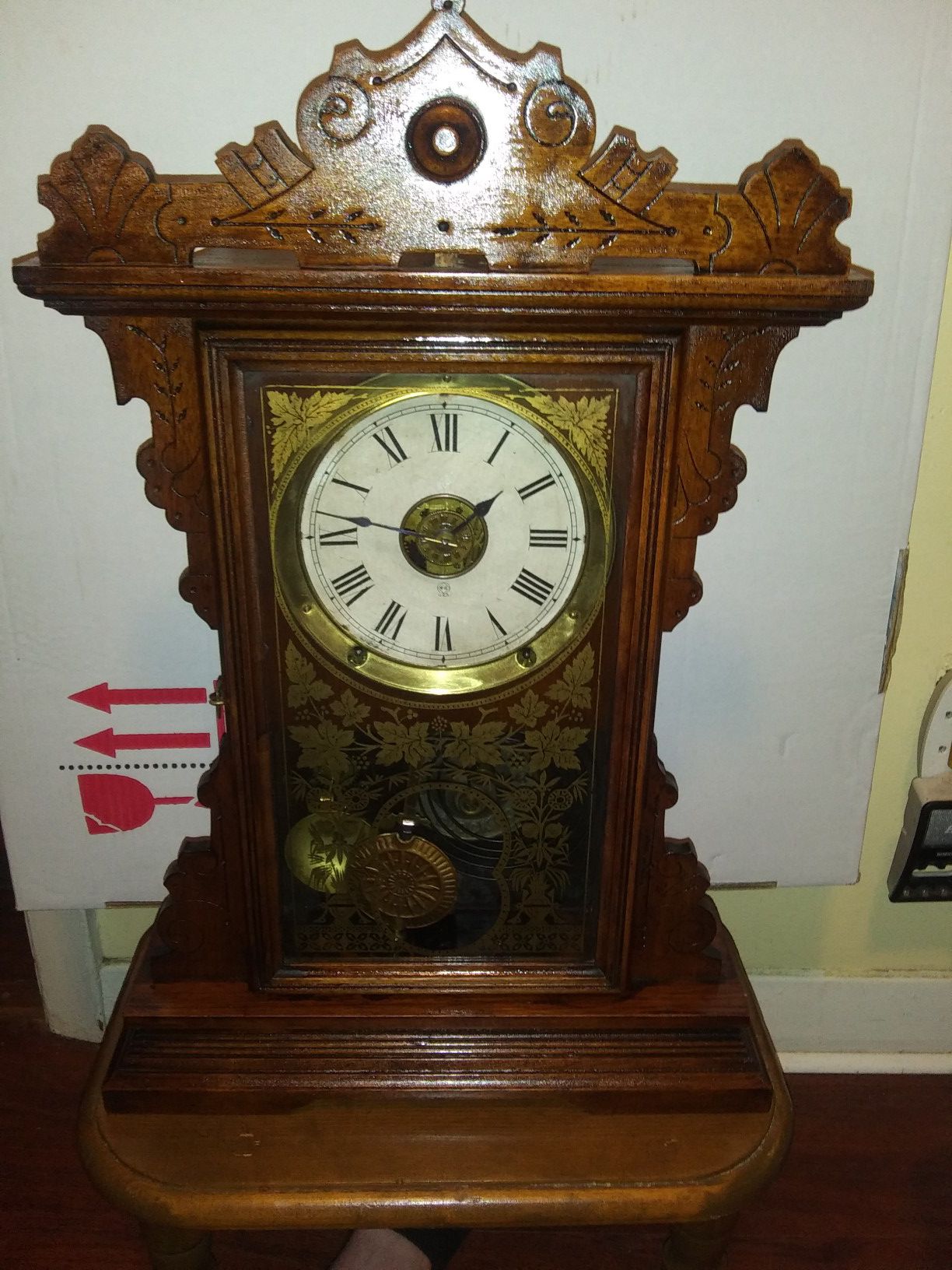 1890 Antique Seth Thomas "Dover" Kitchen Clock