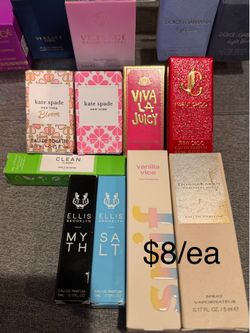 Travel Size Perfumes - Kate Spade, Juicy Couture, Clinique (NEW)